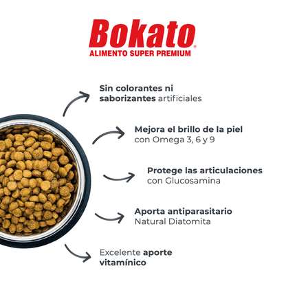 Alimento Bokato Veloz · Super Premium · 20 Kg