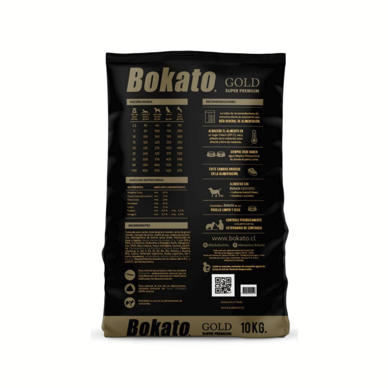 Alimento Bokato Gold · 10 kg · Super Premium